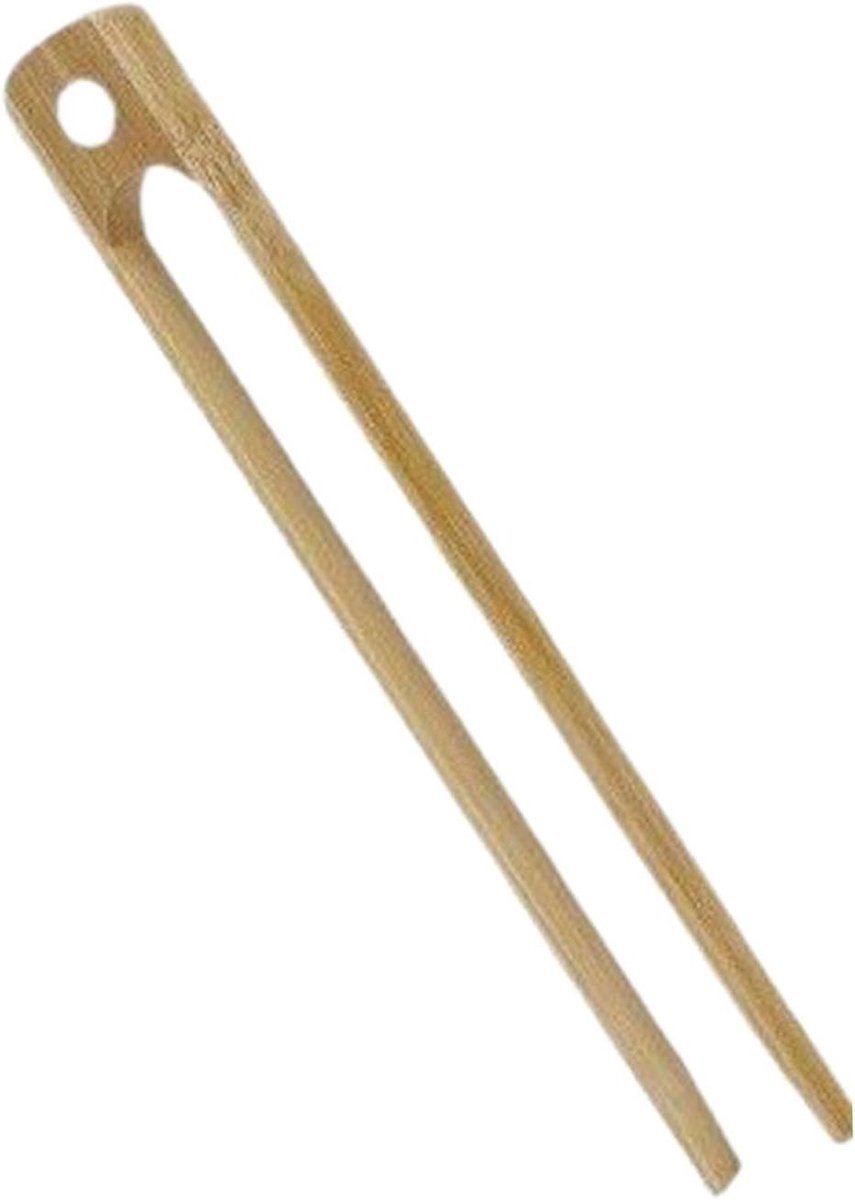 Magnetische Houten Tang - Broodrooster Pincet - Brood Roosteren - Magnetische Bevestiging - 22 cm - Houtkleur