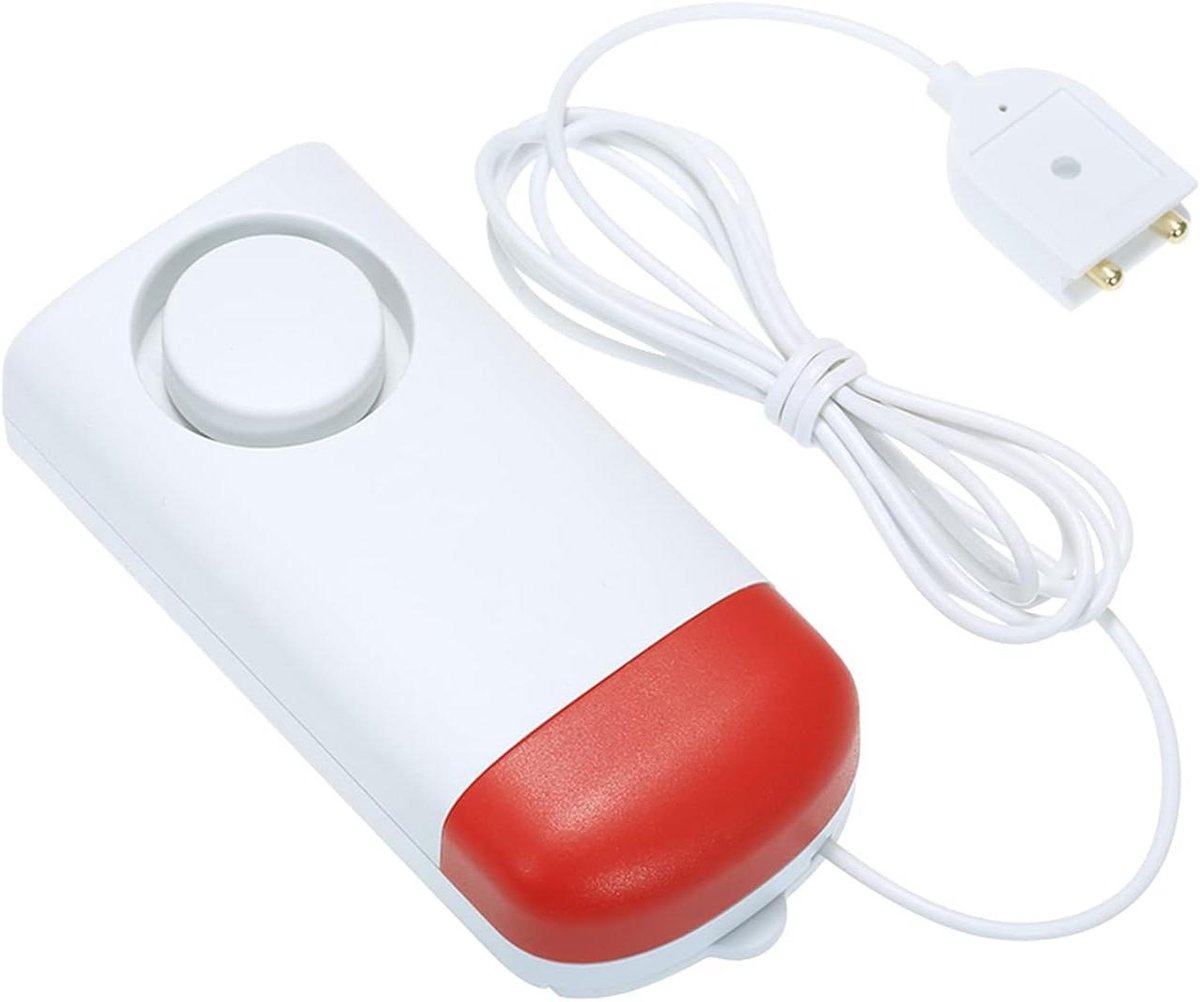 Waterleksensor - Watermelder Lekdetector - Huisbeveiliging - Lokaal Alarm - 100 Meter Bereik - Wit