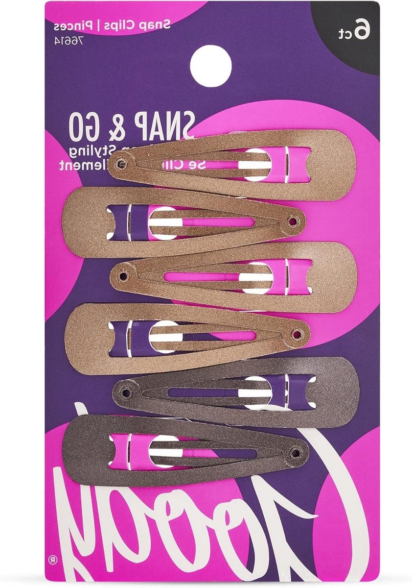 Contour Clips - Haarclips Set - Haar Styling - Kleur Collectie - 6 Stuks - Bruin