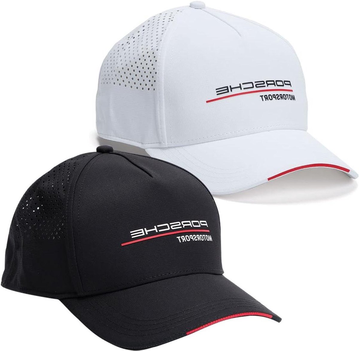 Porsche Cap - Snapback Pet - Sportevenementen - Hoge Dichtheid Logo - One Size - Wit