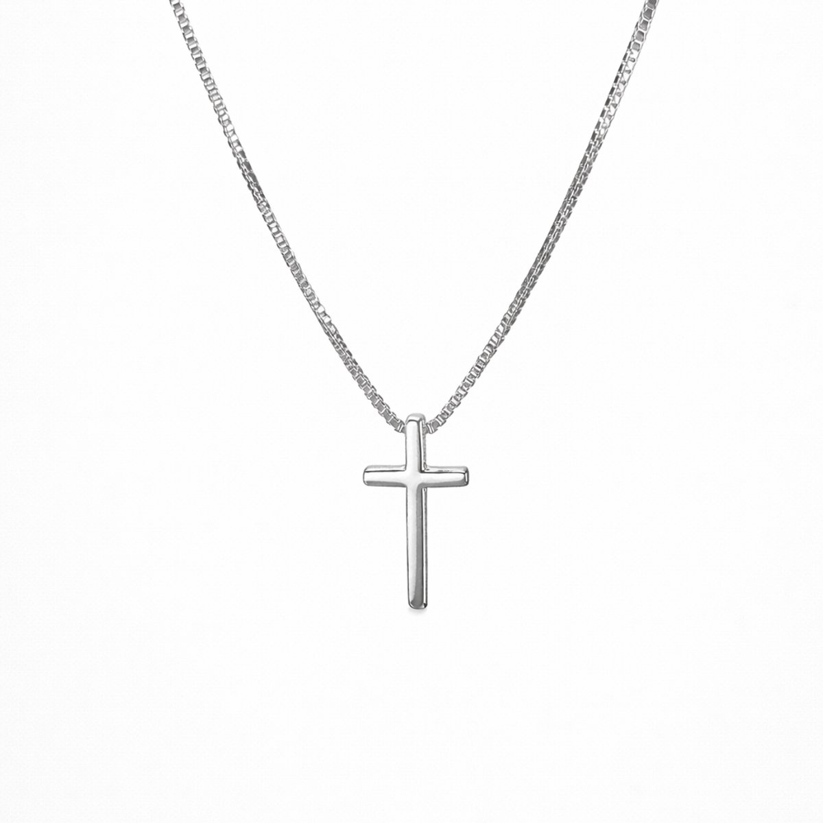 Engravia by Derya – Dames Ketting – 925 Sterling Plating – Minimalistische Kruis Ketting – Elegant Cadeau voor Haar
