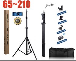 Professionele Universele Camerastatief 200cm Inclusief Draag Tas, Bluetooth Afstandsbediening - Light Stand - Foto Studio - Studio Lampen - Softbox Stand- Schroefdiameter: 1/4 Inch HiCHiCO®