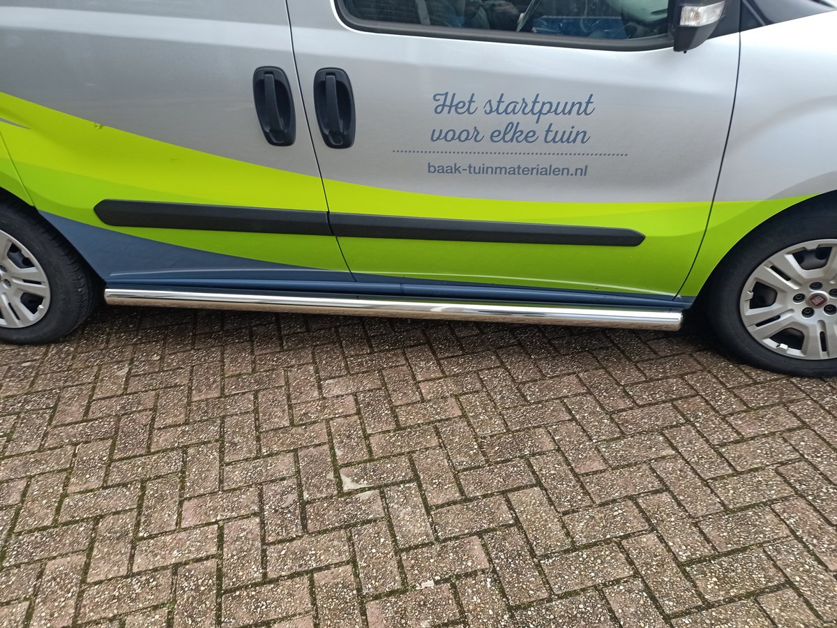 Doblo Combo D Sidebars RVS gepolijst