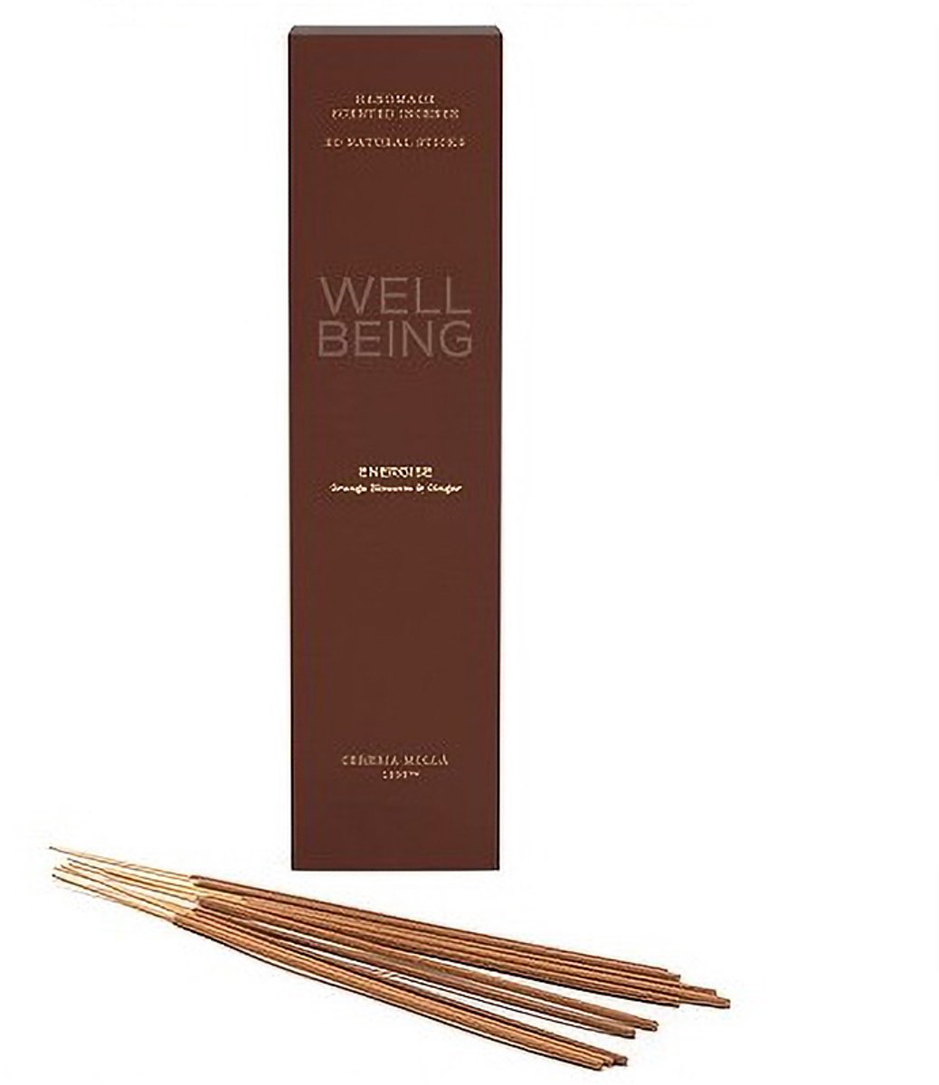 Cereria Mollà 1899 Well Being - ENERGISE - 20 st. Wierook stokjes - Orange Blossom & Ginger - Cereria Mollà 1899 bruin