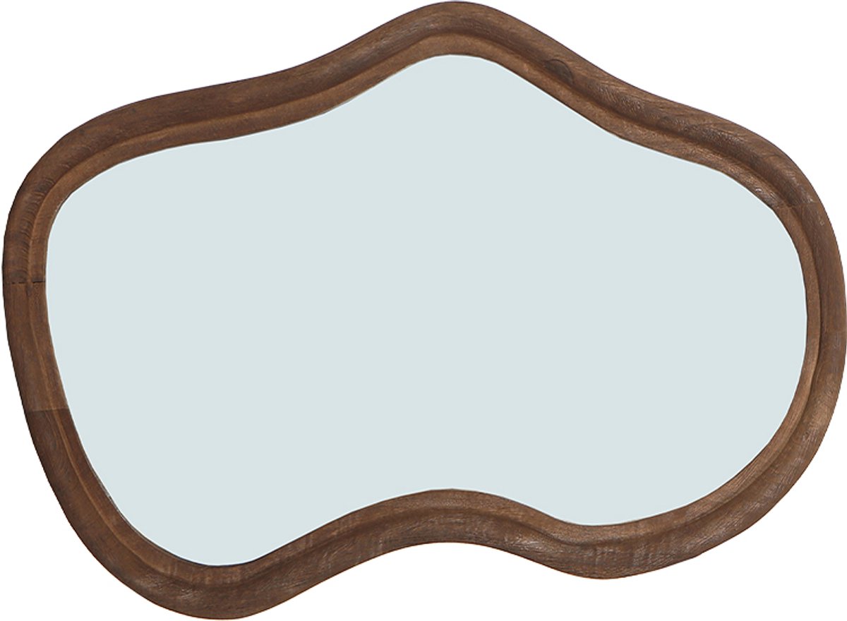 by Mooss - Spiegel - Old Brown - 80x50cm - Organisch - Vrolijk - Trendy - Hip - Uniek