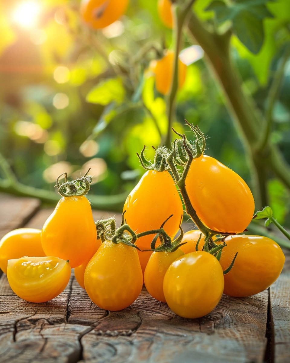 3 sets - Kerstomaat Yellow Pearshaped Zaden Biologisch Solanum Lycopersicum Eenjarig