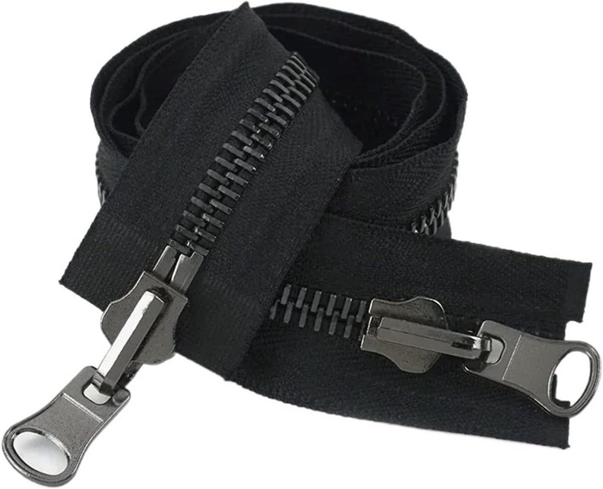 Metalen Ritssluiting - Dubbelzijdig Omkeerbaar - Kleding Reparatie - Open Einde Ontwerp - 70-100 cm - Metaal