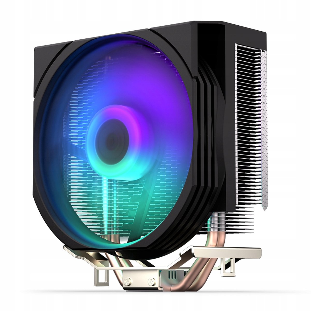 ENDORFY Spartan 5 ARGB, einfach zu montierende CPU-Luftkuhlung, kompaktes Design, integrierter Fluctus ARGB-Lufter | EY3A002, Schwarz