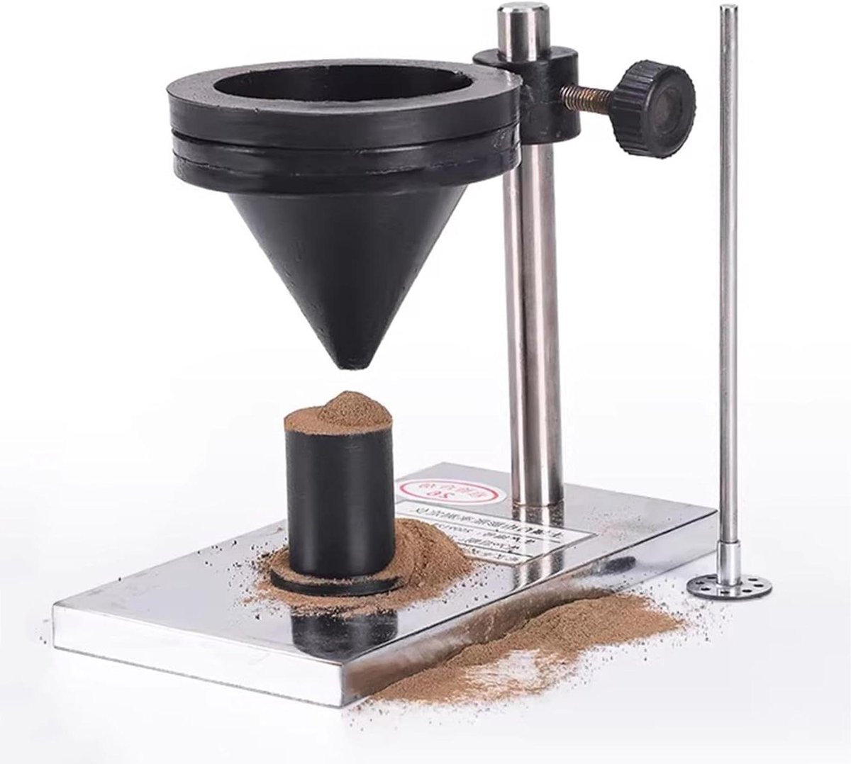 Bodem Zwelling Tester - Grond Meetinstrument - Bodem Analyse - Compleet met Roerder - 10ml Cup - Zilver