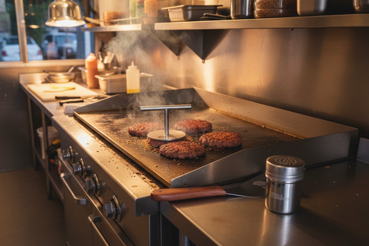 Grill Fanatics Smashburger Press / Hamburgerpers - Premium - RVS - ø 12 cm