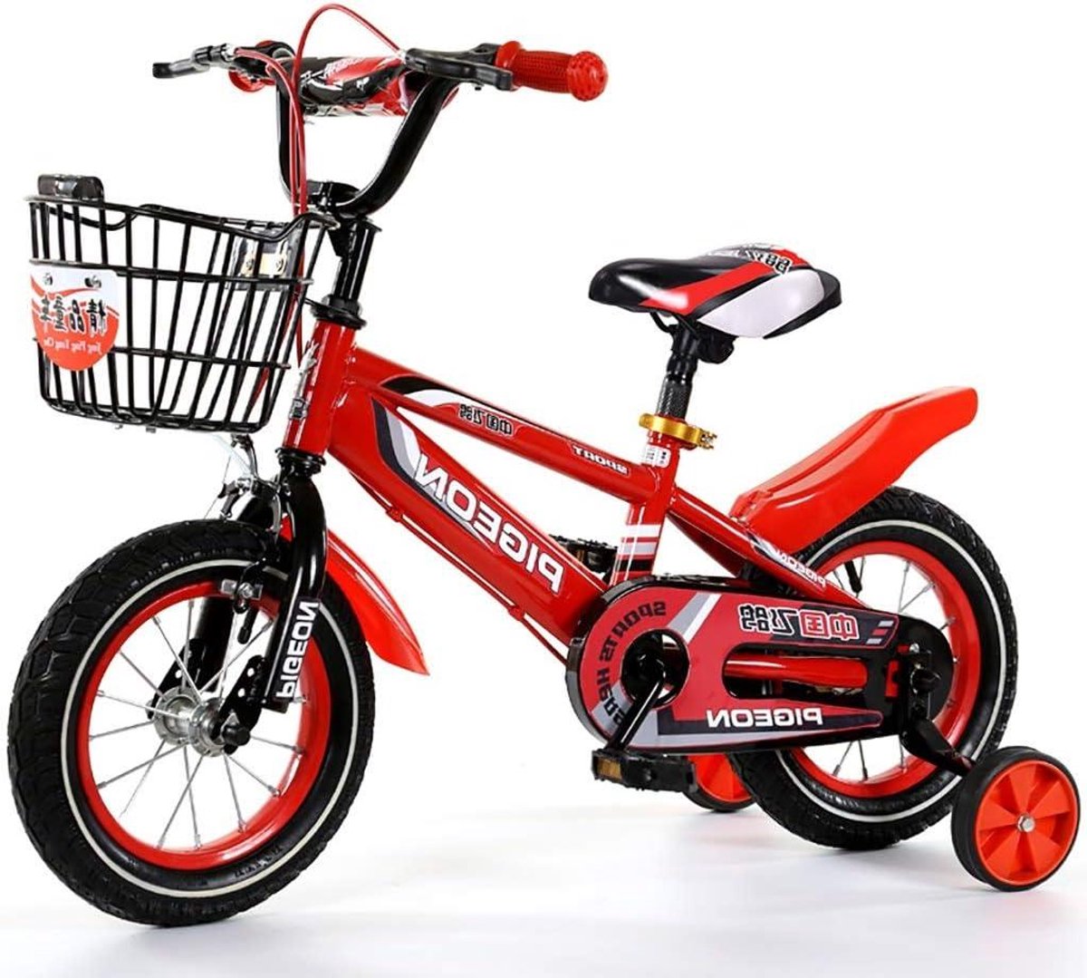 Kinderfiets Loopfiets Eerste Fietstocht Afneembare Steunwielen 16 inch Kleur A