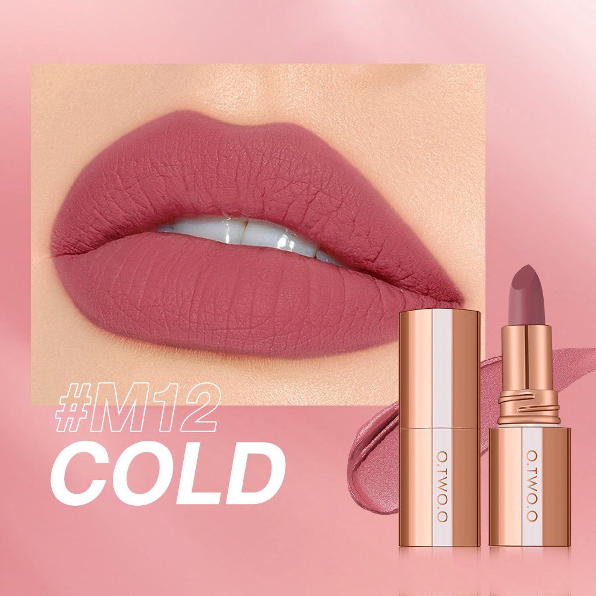Matte Lipgloss- Velvet Finish - Long Lasting & Lichtgewicht - Matte Lippenstift met Intense Kleur - Mist Touch