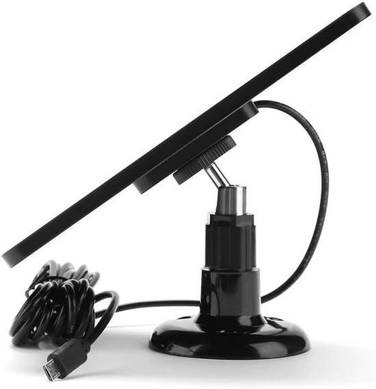 2 Pack Zonnepaneel voor Ring Camera - 5W Camera Zonnepaneel Compatibel met Ring Spotlight Cam Battery en Stick Up Cam Battery - IP65 Waterdicht 3m Kabel 360° Verstelbare Houder — afbeelding 5
