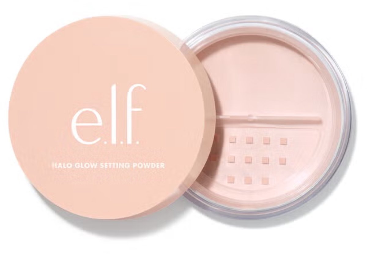 e.l.f. Cosmetics - Halo Glow Setting Powder - Losse setting powder - Soft focus finish - Light Pink - 6.8 g