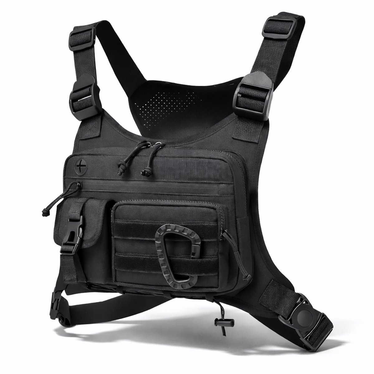 Borsttas - Crossbody - Unisex - Sportas - Verstelbaar - Ademend - Multifunctionele EDC - Zwart