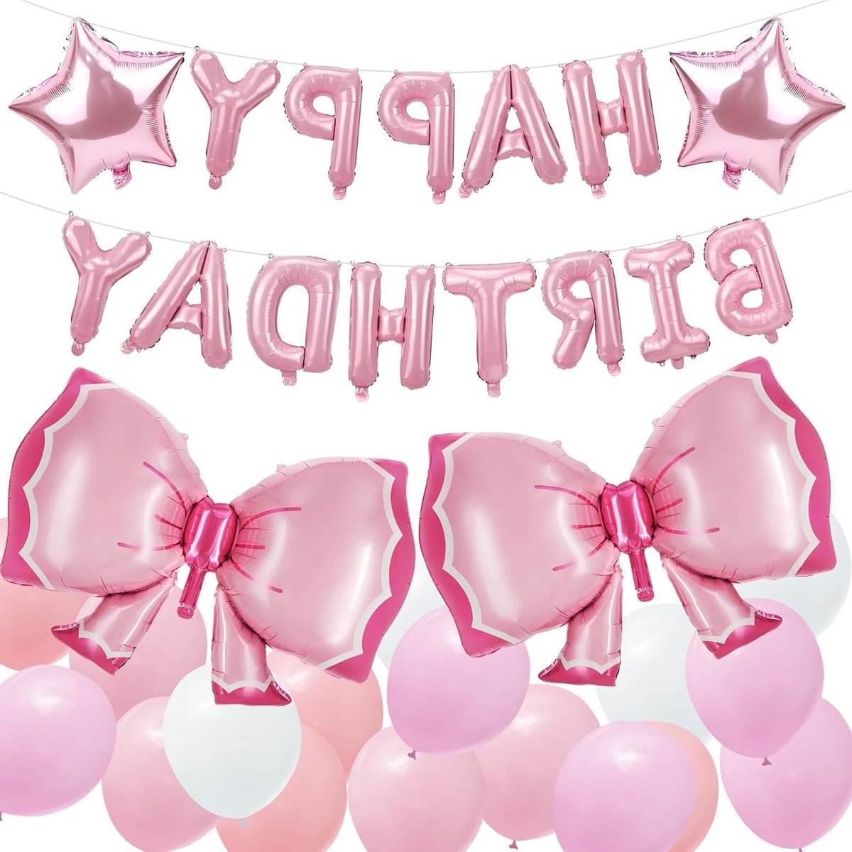 Prachtige Roze Strik Ballonnen voor Feestdecoraties, Verjaardagsversiering en Thema-activiteiten voor Vrouwen van Alle Leeftijden