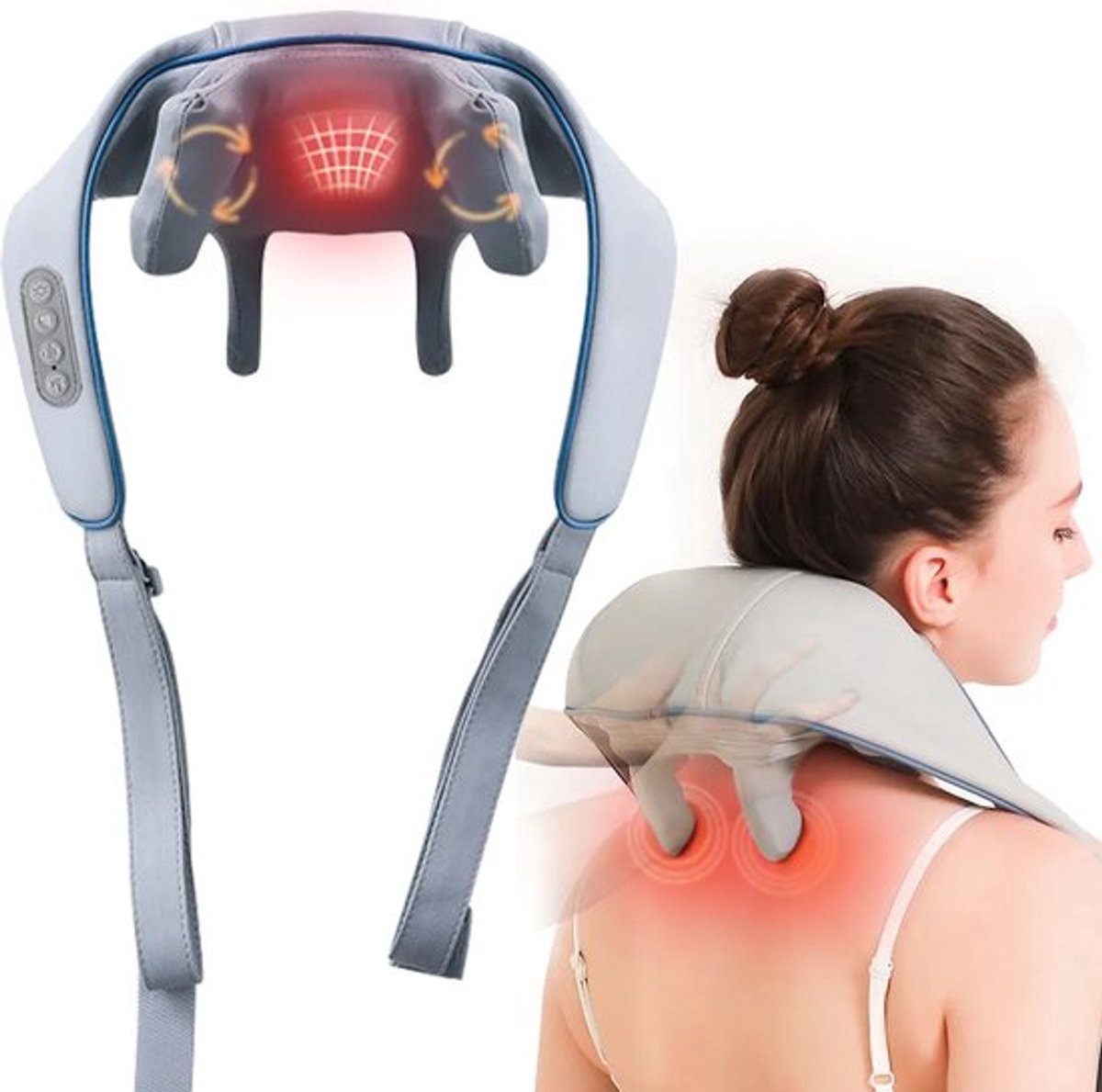 Nekmassage Draadloos Massage Apparaat 4 in 1 - Nekmassage - €26,50