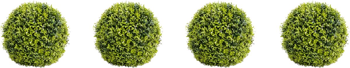 Kunstmatige Topiary Bal Set 4 Stuks 32 cm - Kunstplant - Hangende Buxusbal - Groen