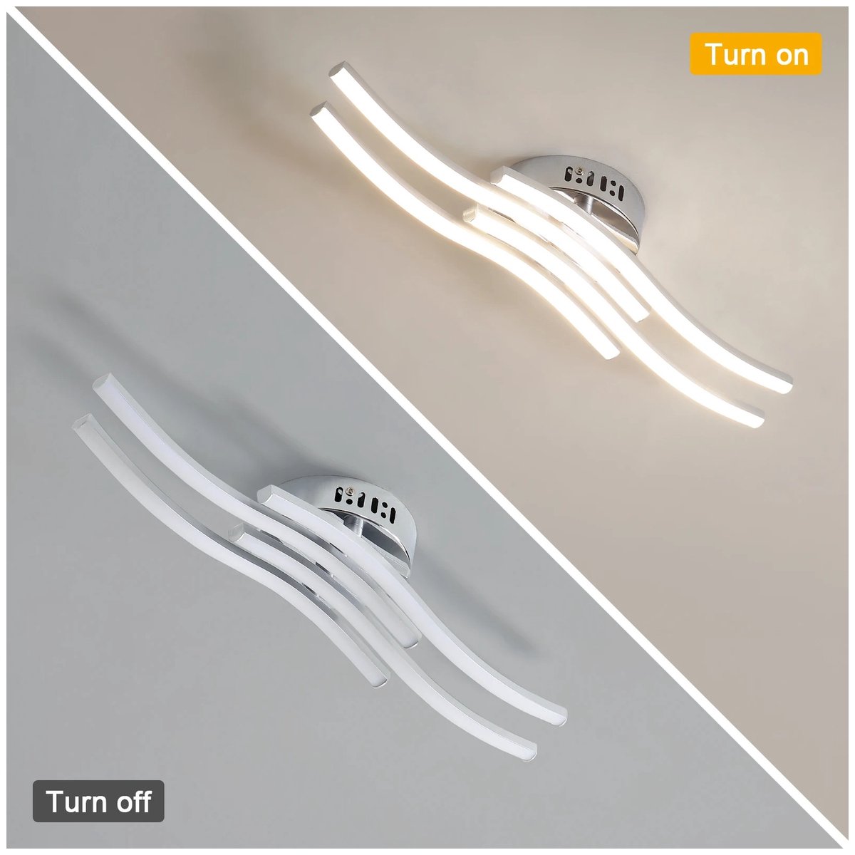 LED plafondlamp 24W - rond - neutraal wit - modern