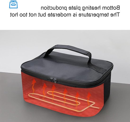 Draagbare 12V Voedselwarmer voor Auto en Reizen - Compacte Elektrische Lunchbox — afbeelding 5