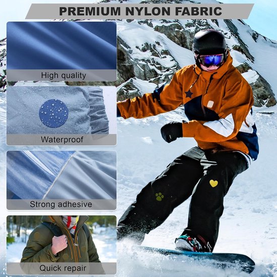 Zelfklevende Reparatiepatches - Nylon Patches - Kleding en Tent Repareren - Waterdicht en Zelfklevend — afbeelding 2