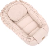 Babynestje - FRILL - Babynest SET met kussen - Beige