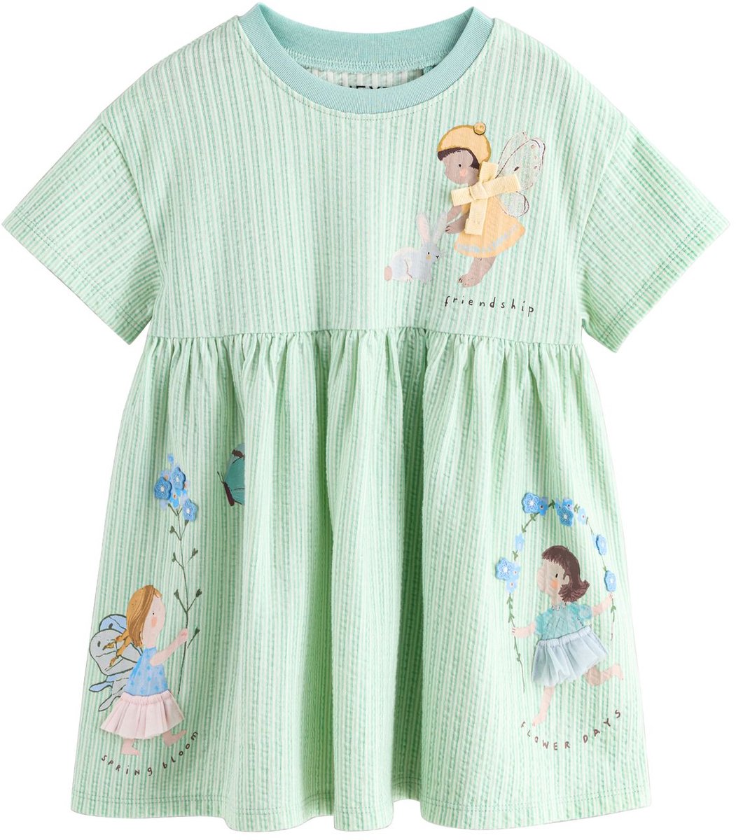 Next - Meisjes - Jersey jurk - Blauw