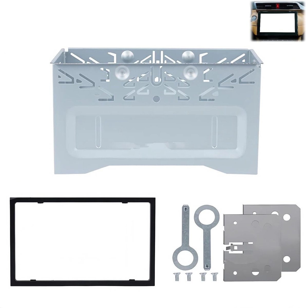 Universele Double DIN Auto Radio Bevestigingsframe voor VW Golf, Audi, Ford en Mercedes - Geschikt voor Car Audio Installatie en Upgrade