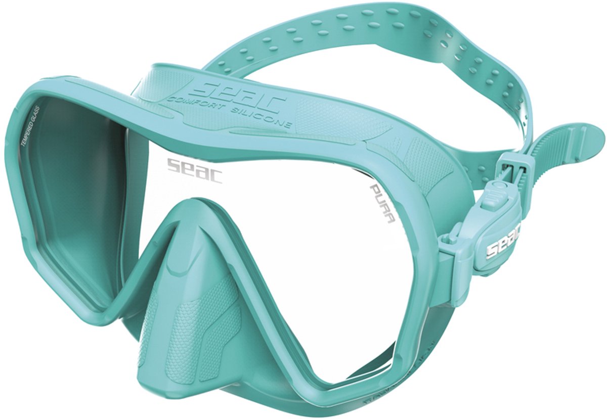 Snorkelmasker - Anti-Condens (Nooit meer beslagen) - Frameless - Gehard Glas - Turqoise