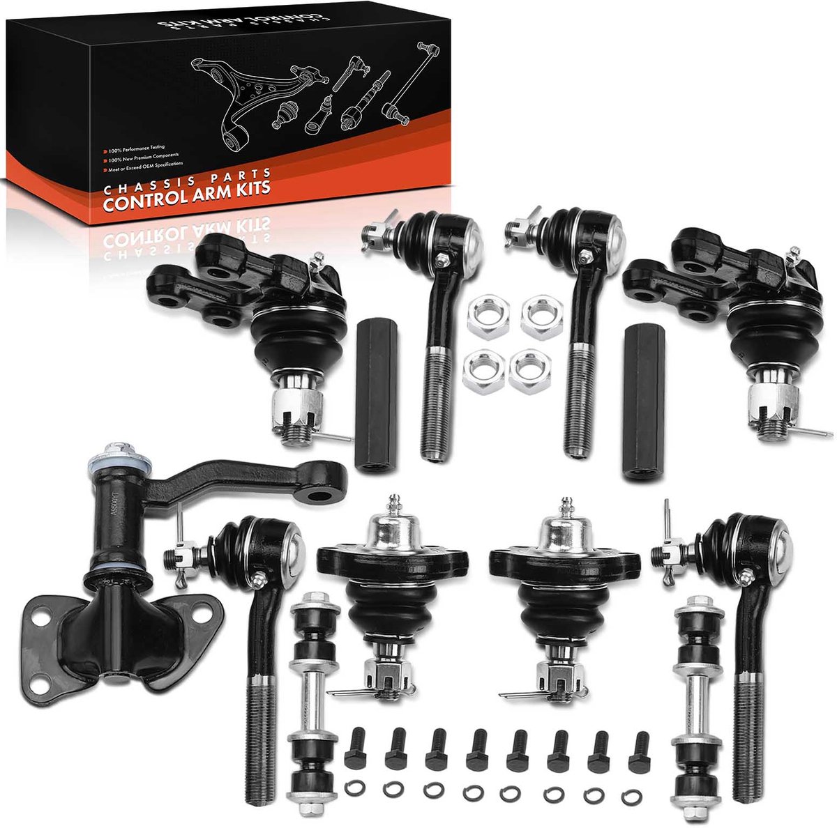 Frankberg 13-delig voorwielophanging set voor Nissan Pick-up D21