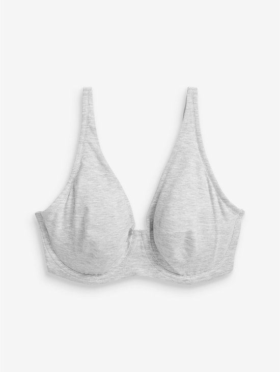 Next - Dames - DD+ ultiem comfort beha's van katoenmix verpakking van 3 - Zwart