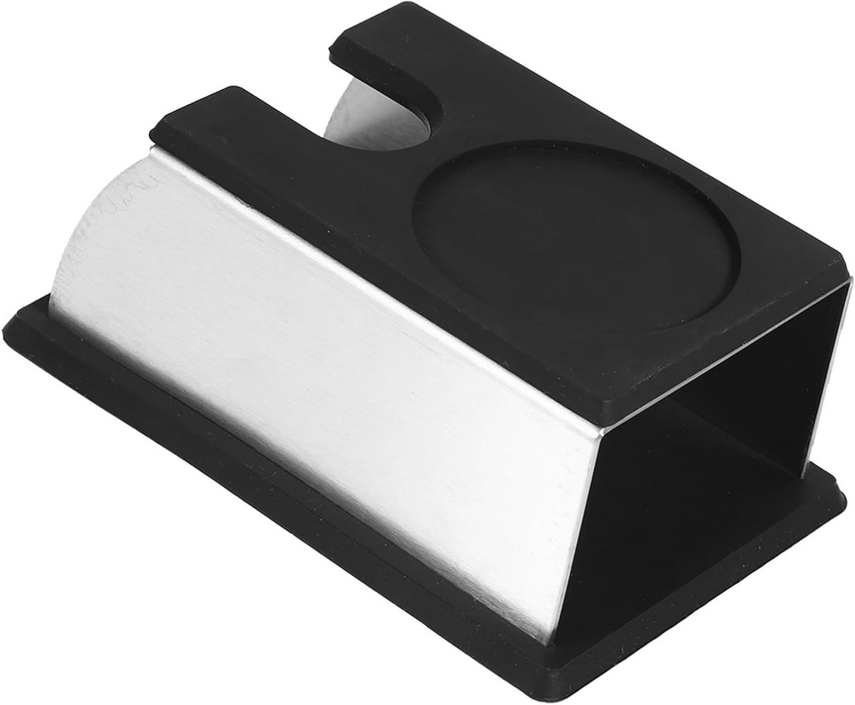 Koffietamper Stand voor Koffiemaker - Professionele Manipulatiestation voor Koffiepoeder met Ruimte voor Accessoires - 14 x 7.5 x 6.5 cm, Verkrijgbaar in 2 Kleuren