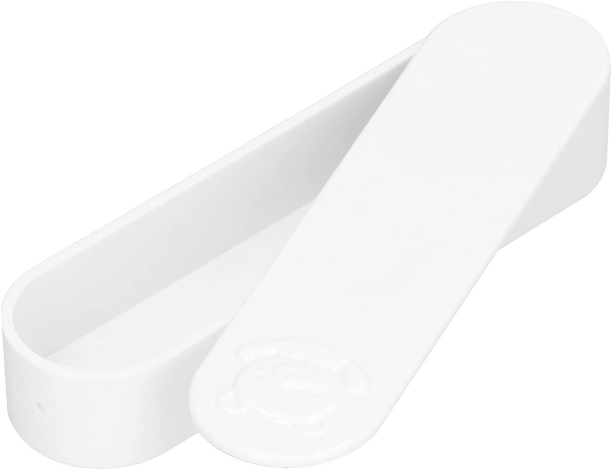 Draagbare Mini Opbergdoos voor Wattenstaafjes met Deksel - Perfect voor Reizen en Organiseren van Kleine Onderdelen, 5.3 x 1.4 x 0.9 Inch, Wit