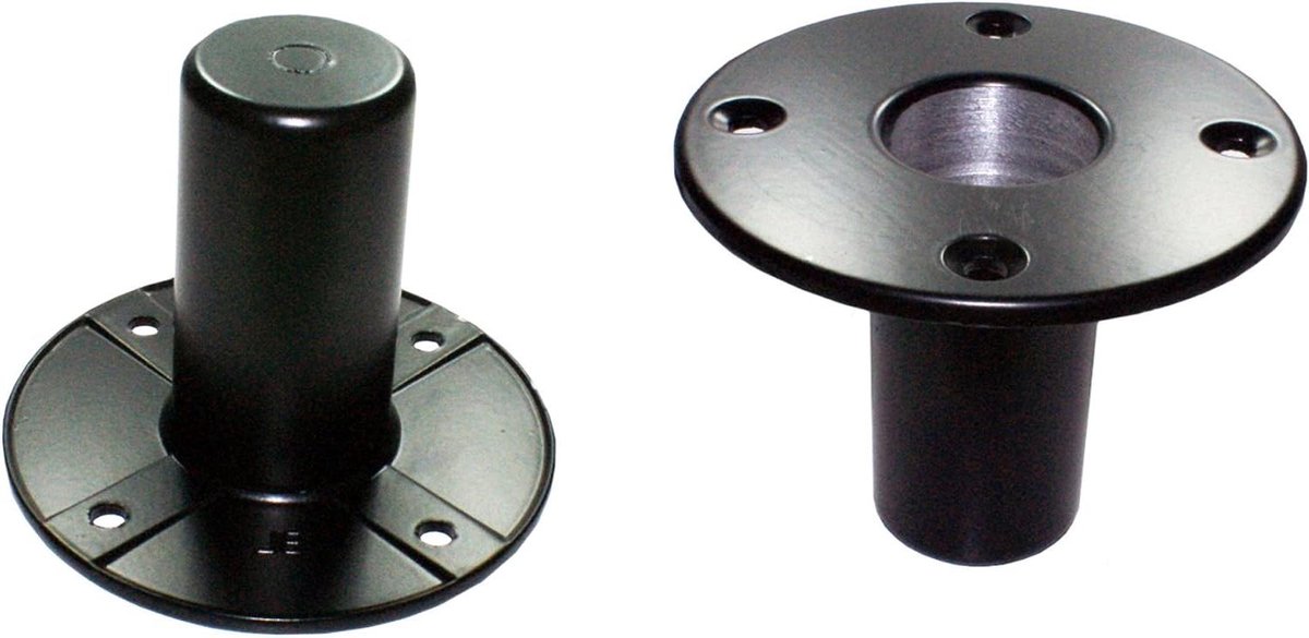 Luidspreker Montage Socket - Top Hat Paal - Luidspreker Plaatsen - Massief Metalen Constructie - 35 mm x 75 mm