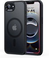 Coque hybride HaloLock Classic ESR compatible avec l' iPhone 16e | Compatible avec MagSafe / Qi2 et HaloLock | Couverture arrière avec aimant | Zwart givré