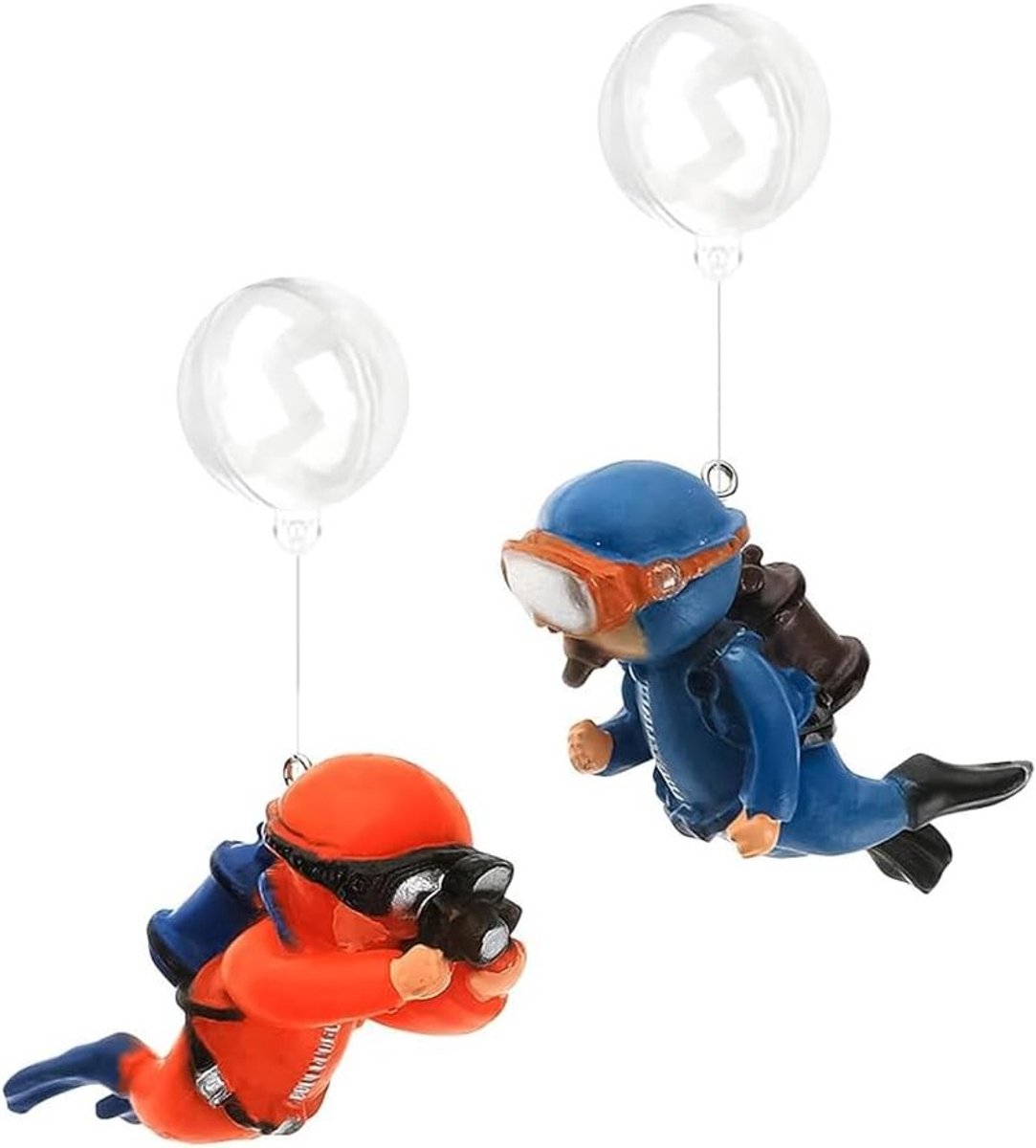 Leuke Aquariumdecoratie: 2 Stuks Drijvende Vissen Speelmaatjes voor Elke Aquariumsetting