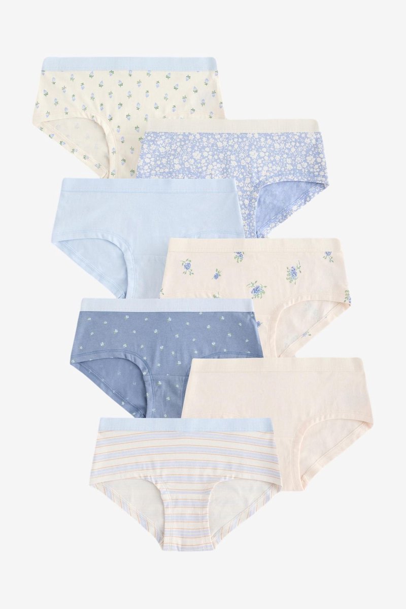 Next - Meisjes - Set van 7 hipsters - Blauw