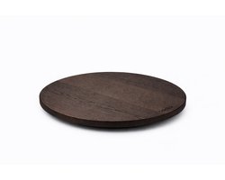 COOKX - Eiken draaiplateau L - Houten Serveerplank - Chocolade - 60 cm