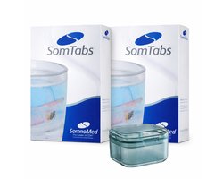 GREENVIDA Snurkbeugel Reinigingsset – Weekbak incl. SomTabs - Apneubeugel Reinigingstabletten 60 stuks