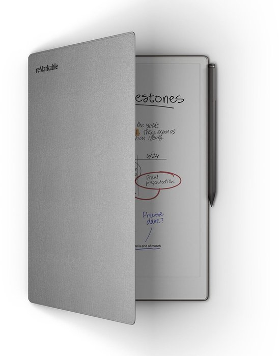 reMarkable Paper Pro Tablet met Marker Plus en originele Book Folio (Grijs Polymer Weave) van Merkloos — afbeelding 4