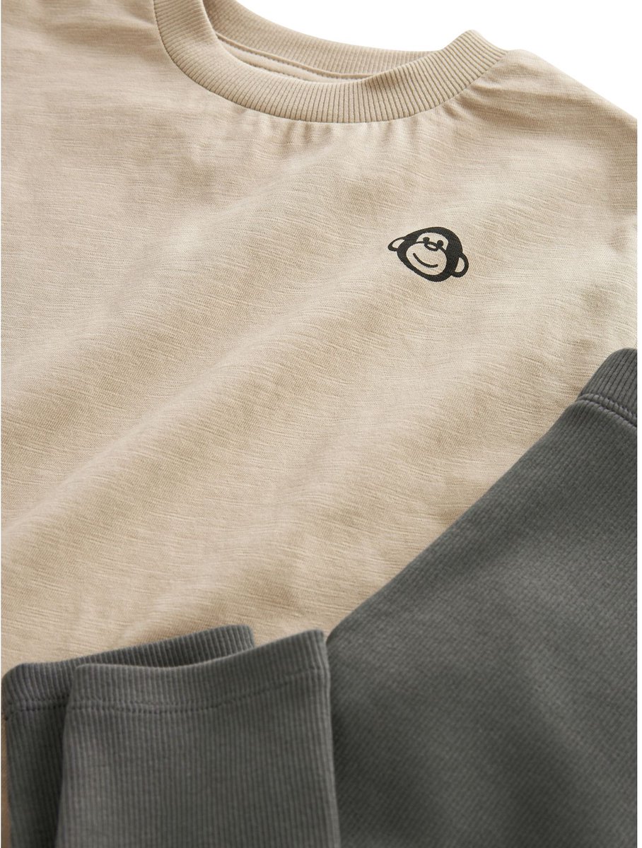 Next T-shirt van 100% katoen met korte mouwen en legging