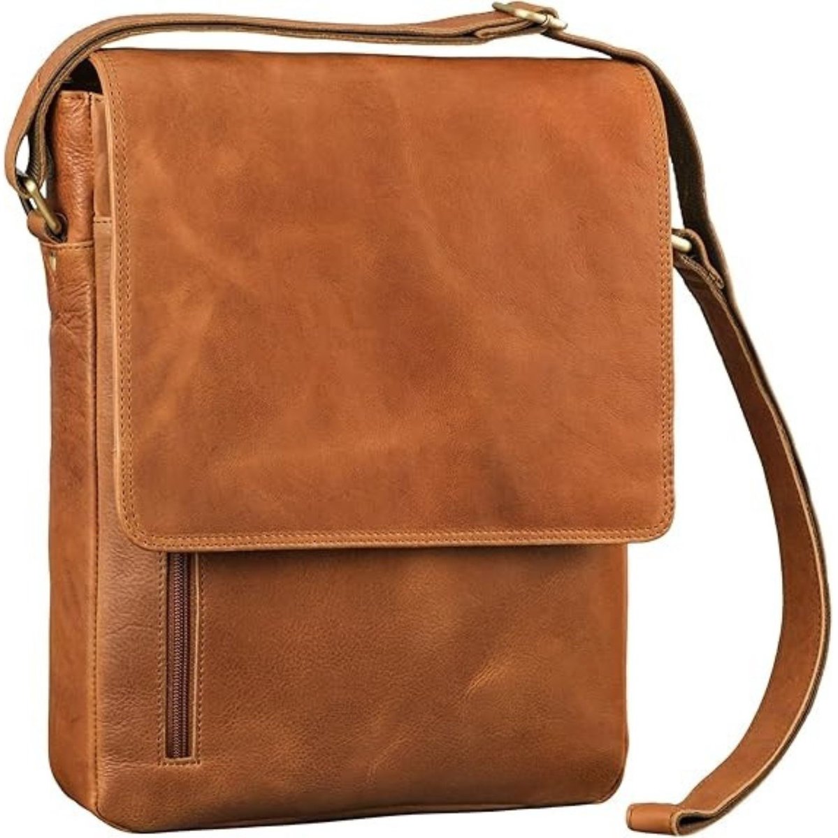 Leren Laptoptas - Laptoptas - Leren Tas - Luxe Leren Laptoptas - Werktas - Schoudertas - Business Tas - Leren Business Tas - 13-14 inch - Bruin - van Imperatoris