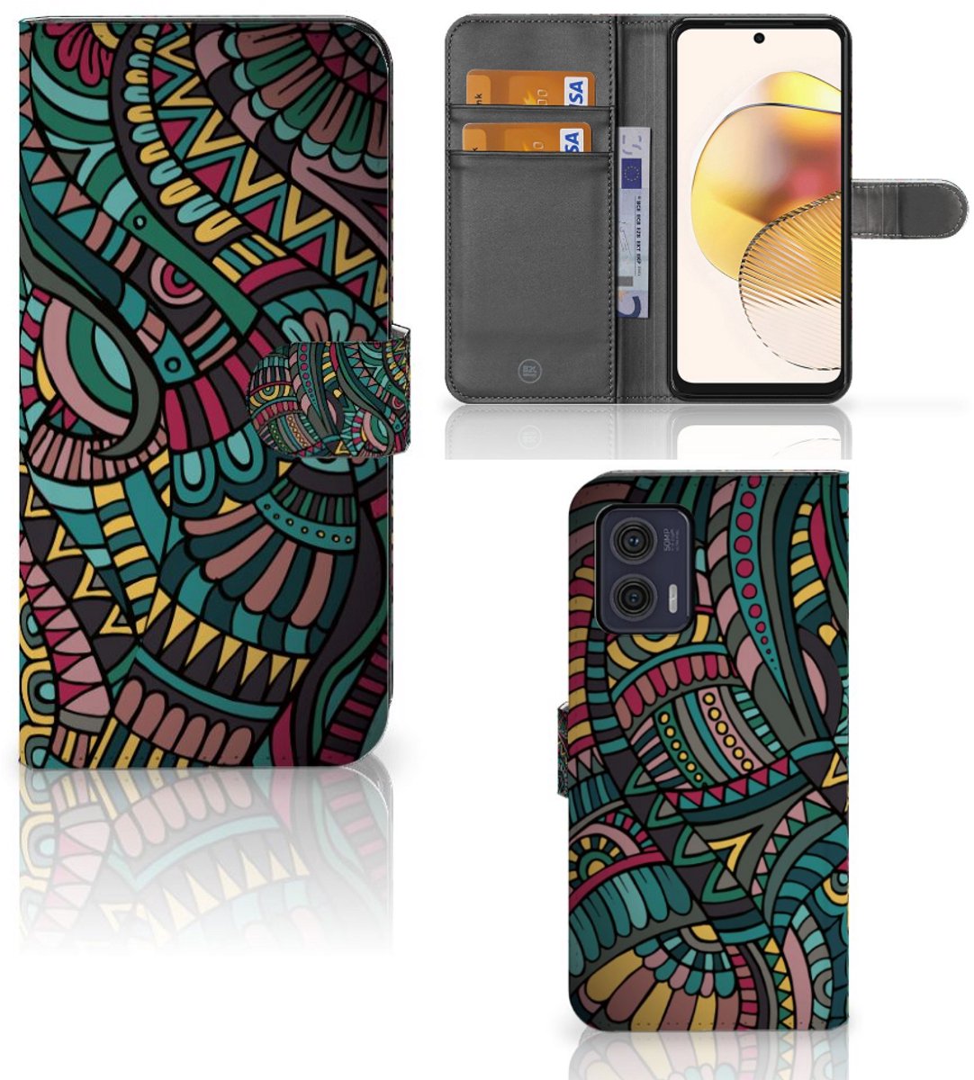 Motorola Moto G73 Telefoon Hoesje Aztec