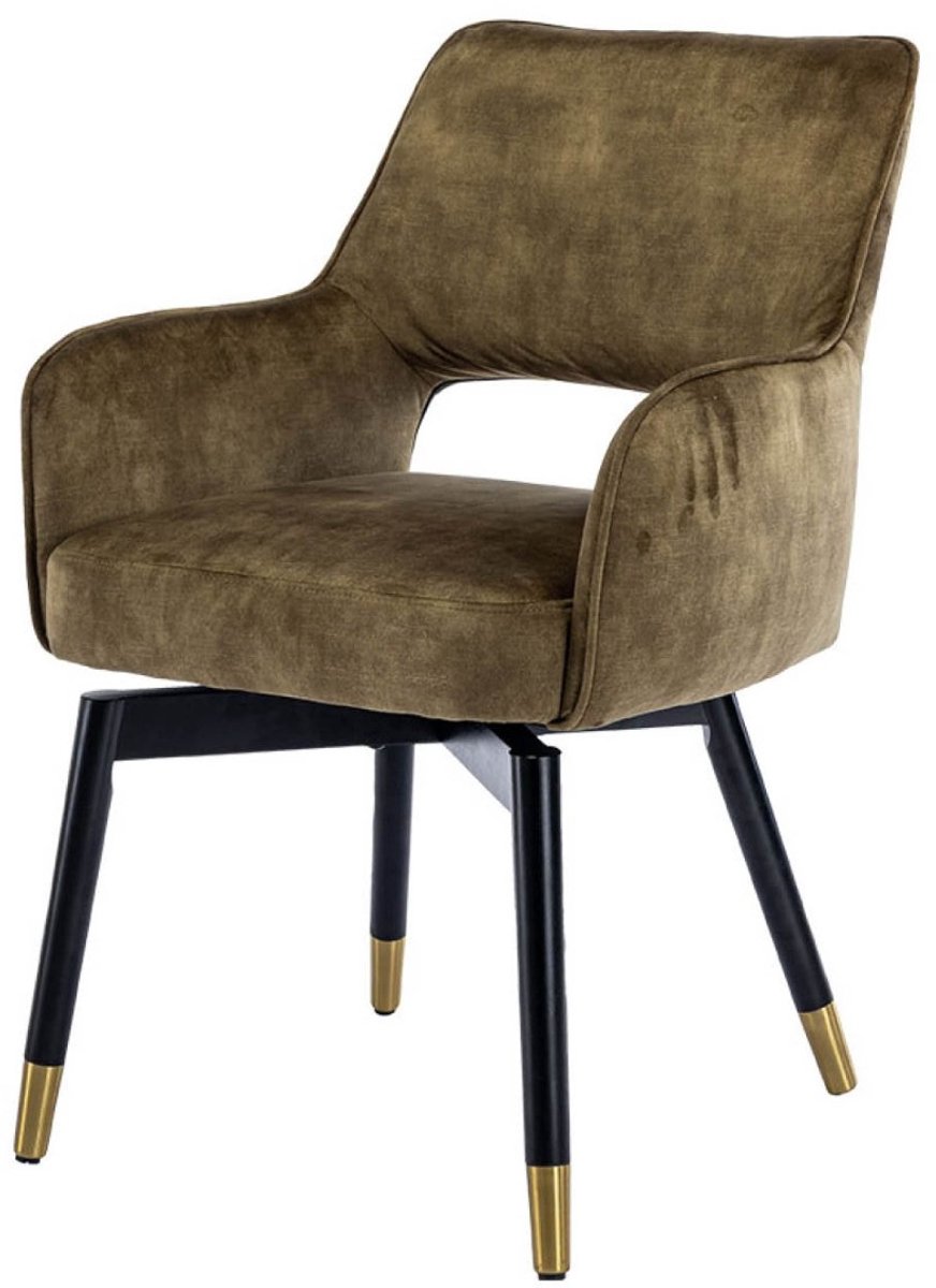 Tower Living Lenno Armstoel - fabric Adore 16 Forest green (draaibaar)