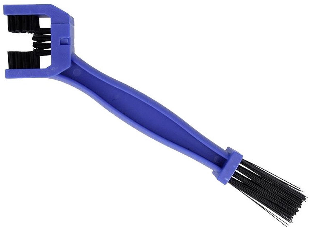 Fietsketting Reiniger Borstel – 3-Zijdige Kettingborstel + Detailborstel – Snel en Grondig Reinigen Zonder Demontage – Forever Outdoor Blauw