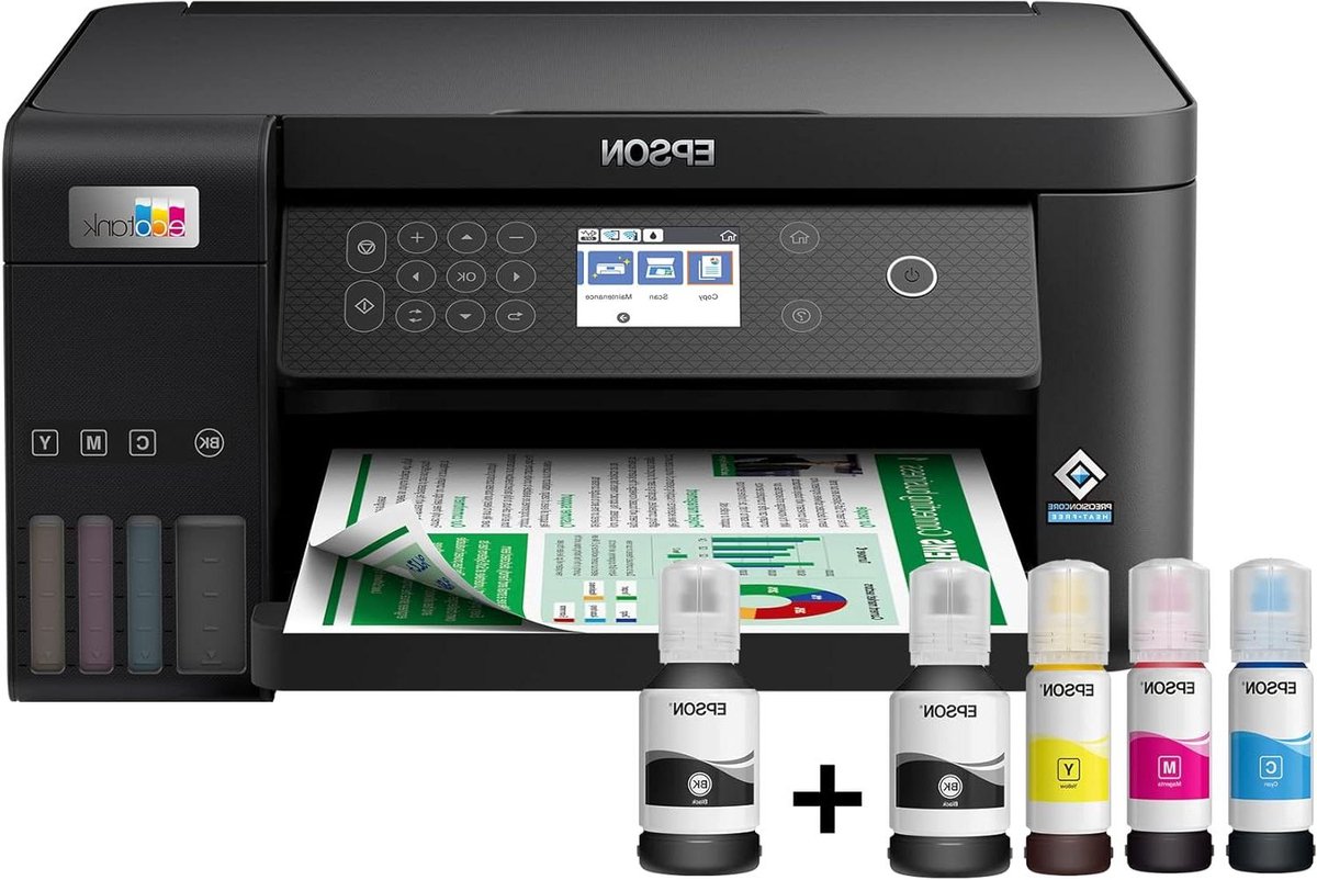 Inkjetprinter Scanner Kopieerapparaat - Multifunctionele Printer - Thuisgebruik Printen - Geen Cartridges Nodig - 375 x 347 x 187 mm