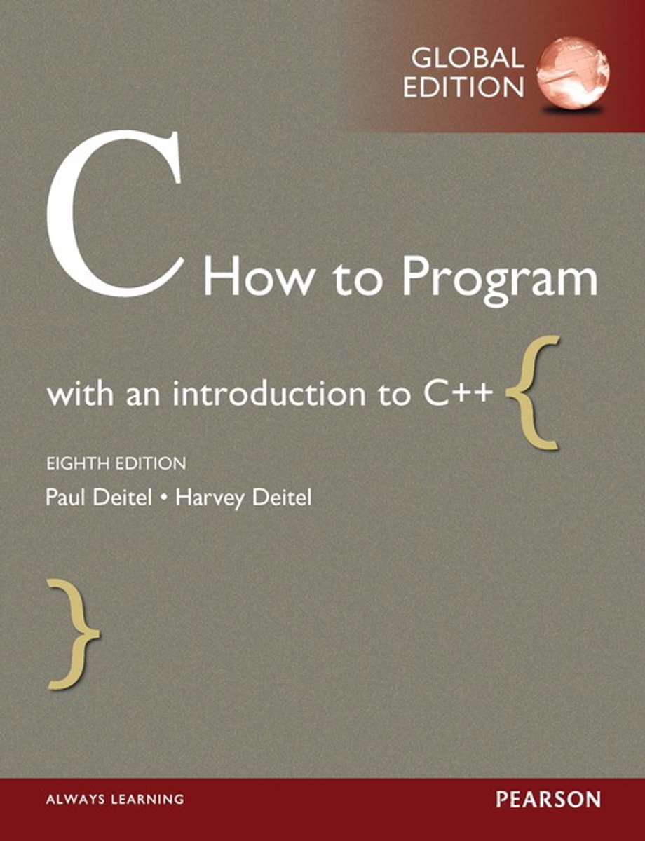 Omslag van C How to Program, Global Edition