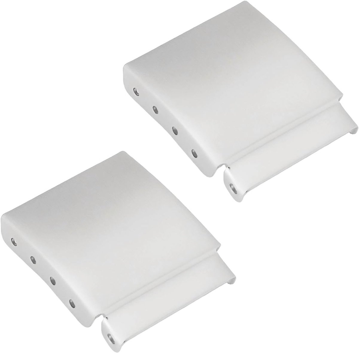 2PCS 18MM Watch Strap Bracelet Extender - Extend Straps Bands Clasp Extension Link - Brushed Steel - Extra Additional Adjustment Repair Accessory Voor Horlogemaker - Zilver