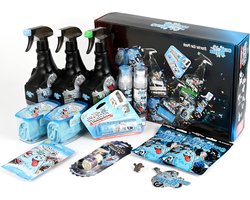 Autoreinigingsset - Auto schoonmaakkit - Auto interieur reinigen - Natuurlijke materialen - 40x26x8 cm - Niet gespecificeerd