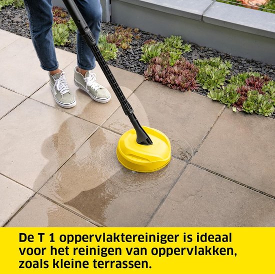 Hogedrukreiniger - Reinigingsmachine - Terrassen Schoonmaken - Horizontaal Compact Design - 110 Bar - Geel — afbeelding 4